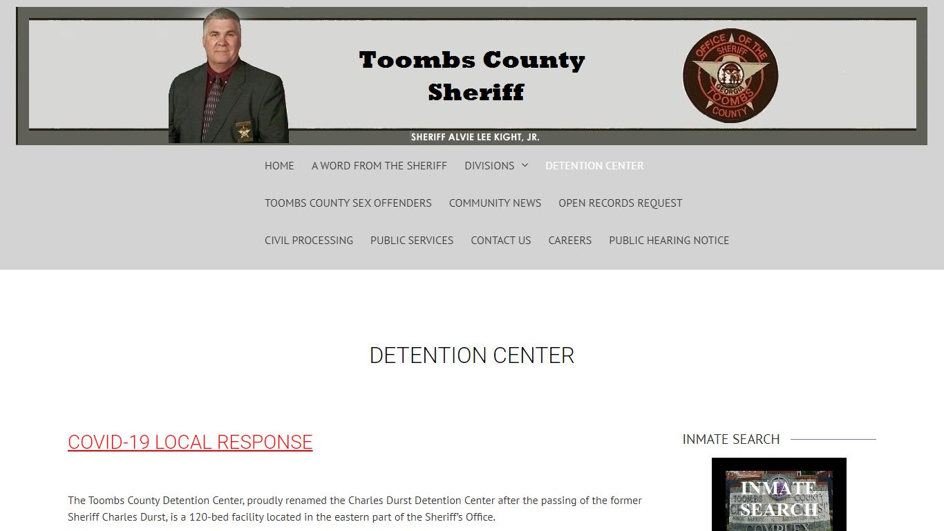 Detention Center | Toombs County Sheriff